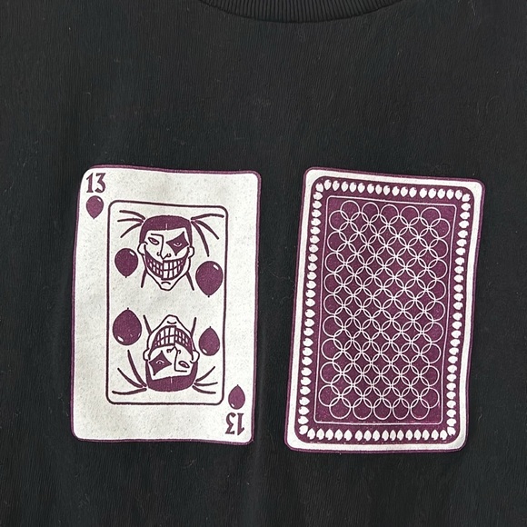 NWOT Denzel Curry "13" Playing Card Graphic Rapper Band Short Sleeve Tee Shirt - Picture 4 of 5